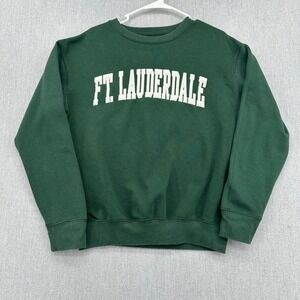 Ft Lauderdale Crewneck Pullover Mens Medium Green New York Popular Sweatshirt